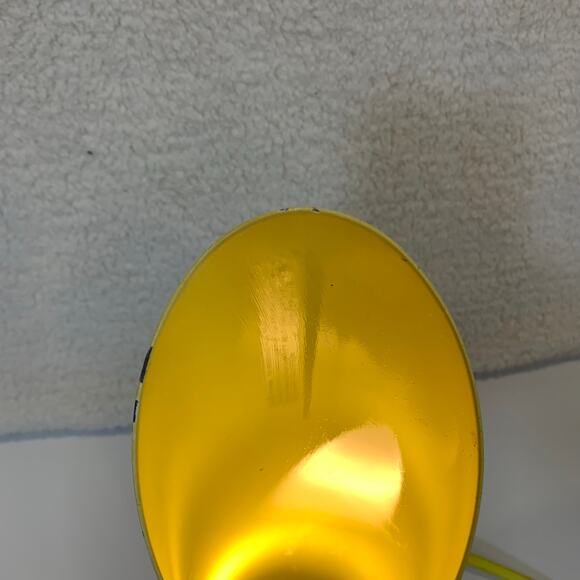 MCM Vintage Canister Lamp Yellow and White Metal Tube Mid Mod Retro Swanky - Picture 9 of 11